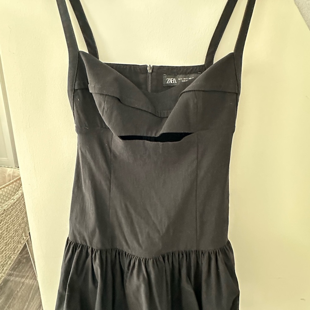 Zara black bubble mini dress. Worn once.
